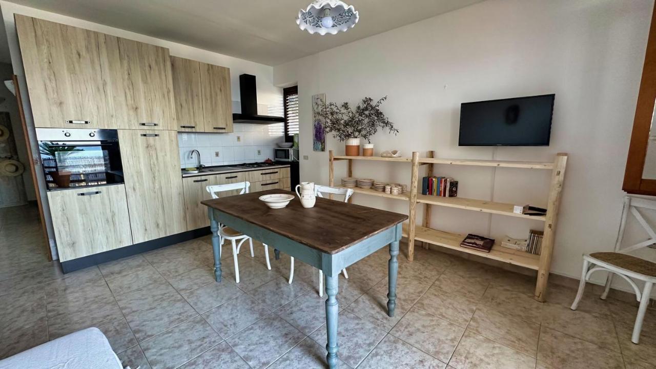 הוילה Marina Di Andrano - Alisso, Casa Vista Mare Con Parcheggio Privato E Wifi מראה חיצוני תמונה